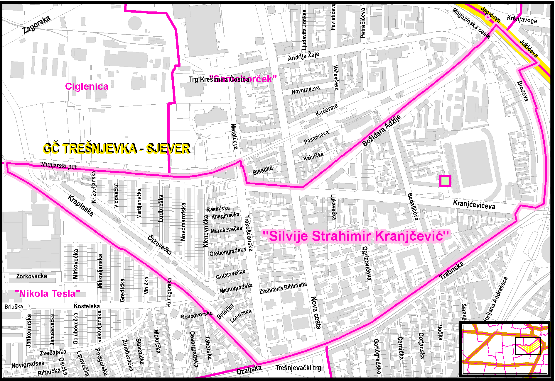 karta trešnjevke Grad Zagreb službene stranice karta trešnjevke